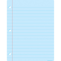 Ashley Productions Smart Poly Big Light Blue Notebook Paper Chart, 17in x 22in 92014